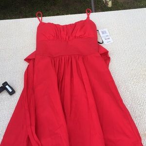 Macy’s red holiday dress